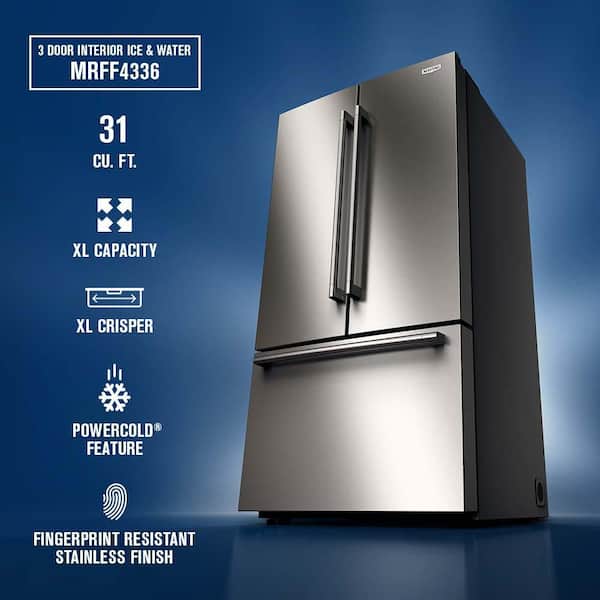 Maytag 36 in. 30.52 cu. ft. Freestanding French Door Refrigerator