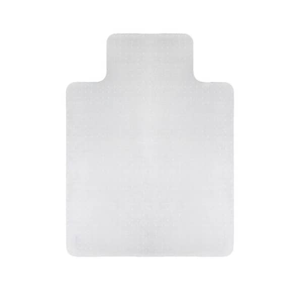 Computex Anti-Static Translucent White Vinyl Lipped Indoor Chair Mat for Carpets up to 3/8 in.- 45 in. x 53 in.