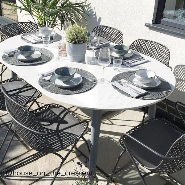 Denby Studio Grey/White Medium Coupe Plate (Set of 4) STG