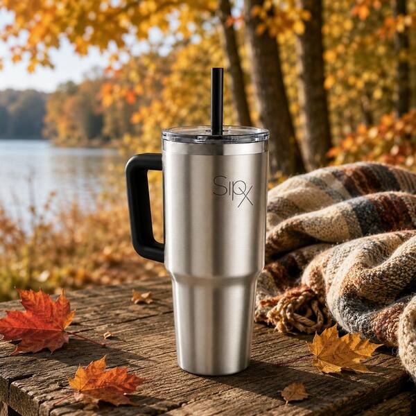 30 oz. Stainless, Stainless Steel Insulated Tumbler with Handle