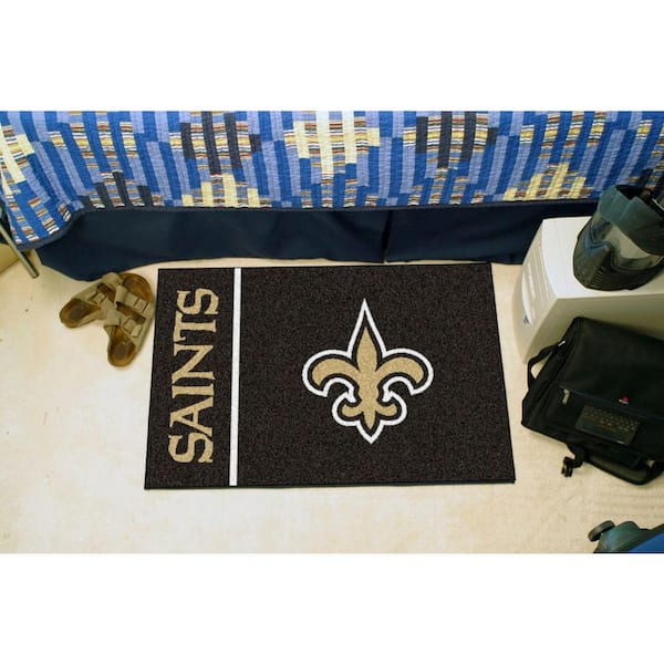 Metallic New Orleans Saints Sticker 5 1/2in x 7 3/4in