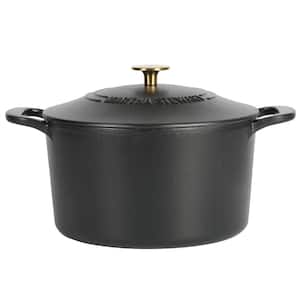 Lodge 5 qt. Cast Iron Dutch Oven with Lid and Spiral Bail Handle L8DOSTO -  The Home Depot