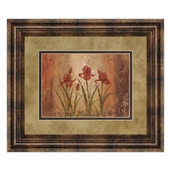 34 in. x 40 in. "The Iris Style" by Vivian Flasch Framed Printed Wall Art