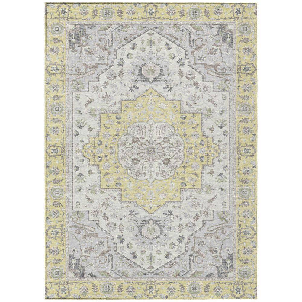 Chantille Machine Washable Indoor/Outdoor Abstract ACN2674 Yellow 5 ft. x 7 ft. 6 in. Area Rug price history on PriceWatchPro