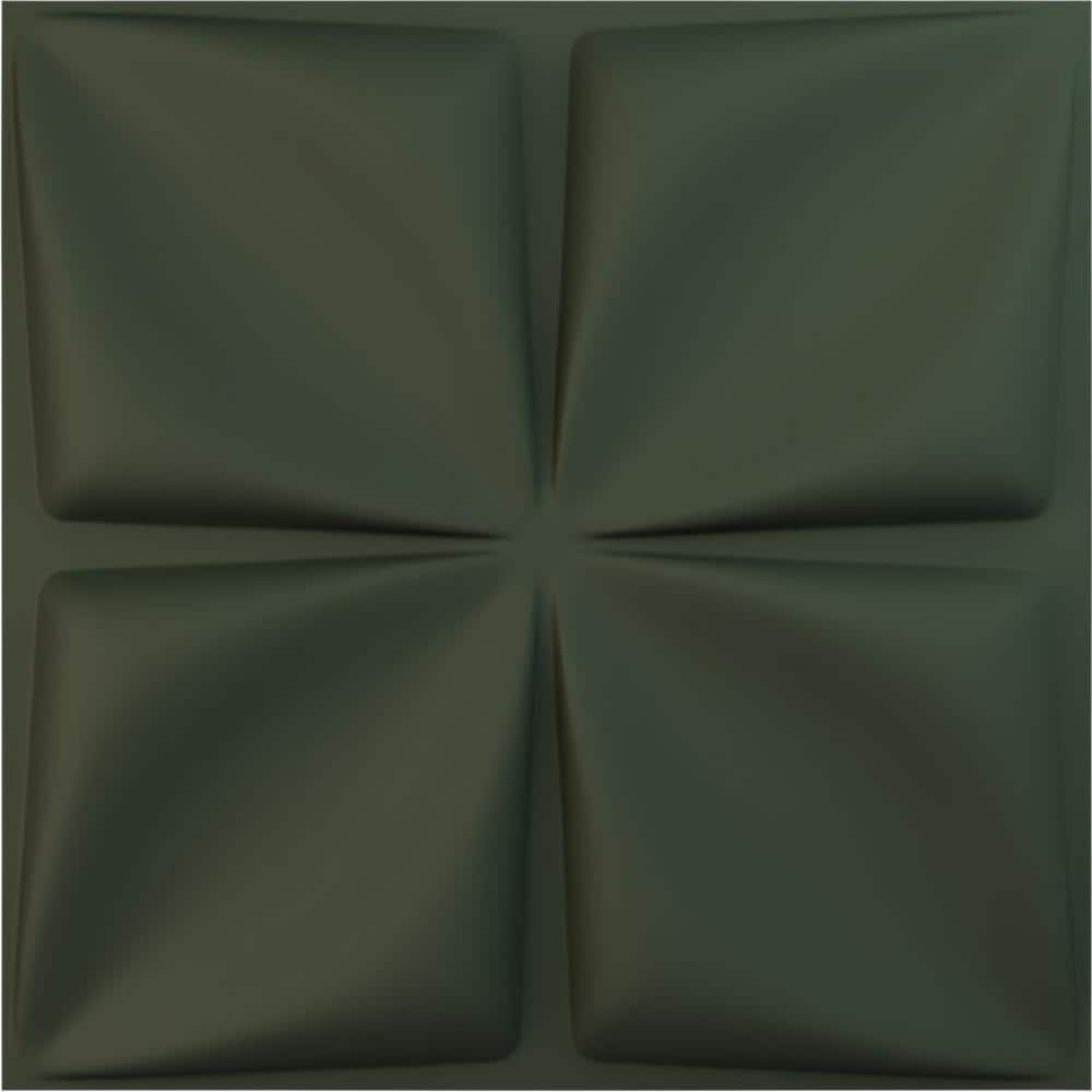 19-5/8-in W x 19-5/8-in H Riley EnduraWall Decorative 3D Wall Panel Satin Hunt Club Green price history on PriceWatchPro