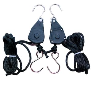 Plastic Ratchet Hook Light Hanger Movers Pair