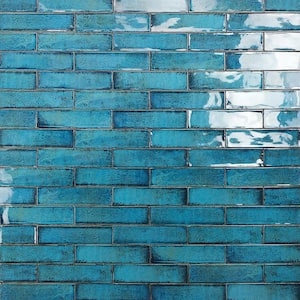 Pallet of Moze Blue 3 in. x 12 in. Polished Ceramic Wall Tile (516.48 sq. ft./Pallet)