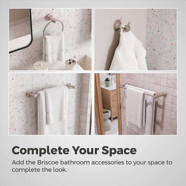 Pfister Masey 18-in Brushed Nickel Wall Mount Single Towel Bar BTB-MC1KK at