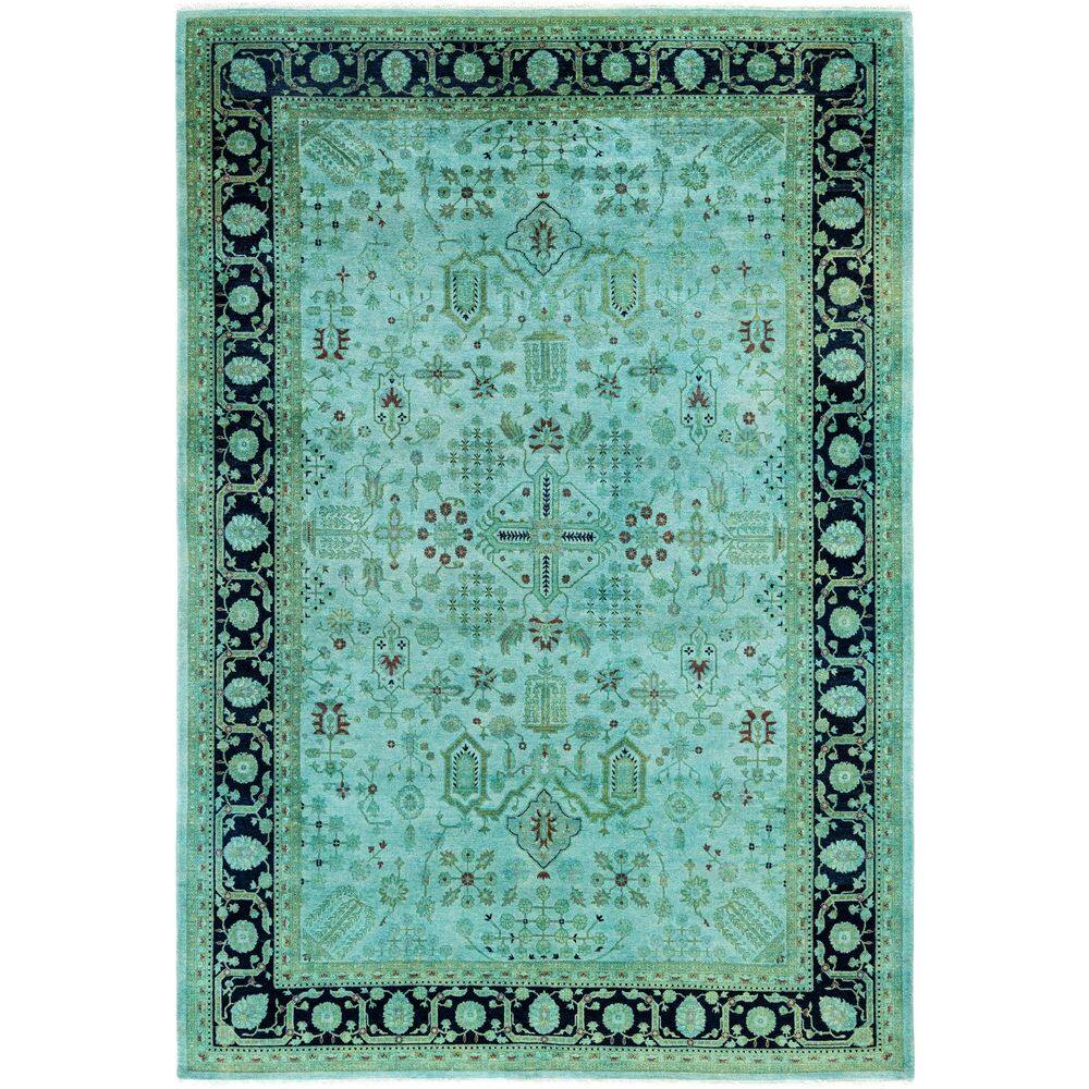 Overdyed Green 6 ft. x 9 ft. Solid Wool Indoor Area Rug price history on PriceWatchPro