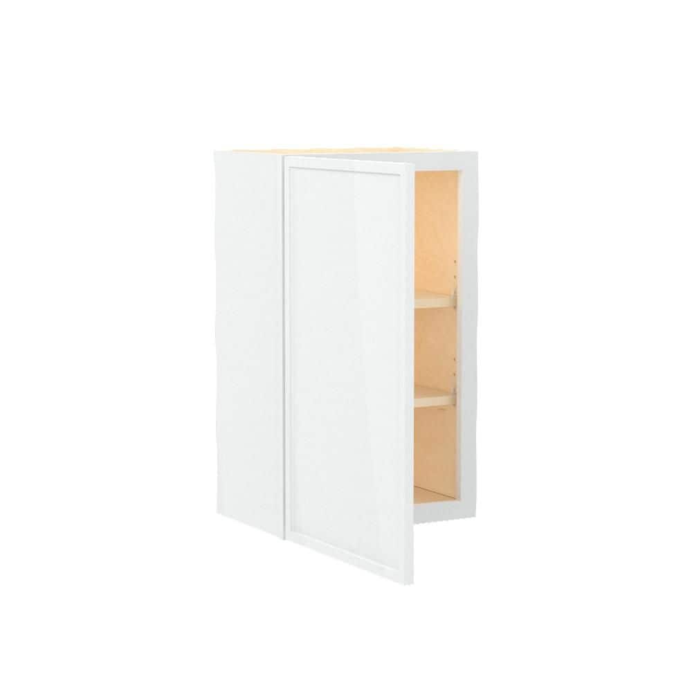 Franklin 18 in. W x 12 in. D x 30 in. H Assembled Plywood Wall Kitchen Cabinet in Vesper White with Soft Close price history on PriceWatchPro