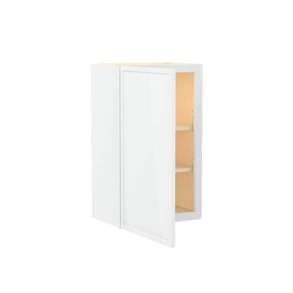 Franklin 18 in. W x 12 in. D x 30 in. H Assembled Plywood Wall Kitchen Cabinet in Vesper White with Soft Close
