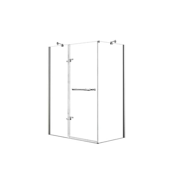 Mao  MAAX Hana 38 in. x 38 in. x 75 in. Frameless Neo-Angle Pivot