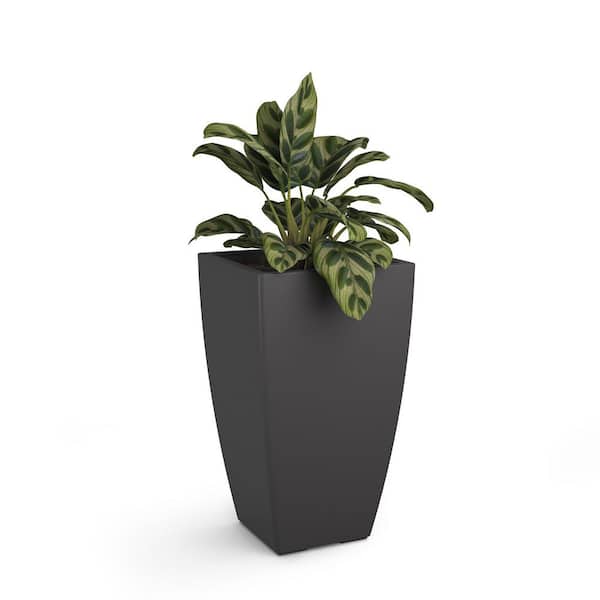 Mayne Kobi 26 in. Tall Self-Watering Graphite Grey Polyethylene Planter