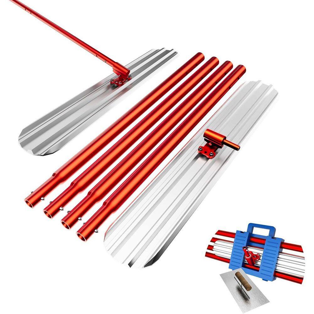 48 x 8 Concrete Float with Combinable Handles Magnesium Aluminum Alloy Trowel Bull Float Kit Red price history on PriceWatchPro