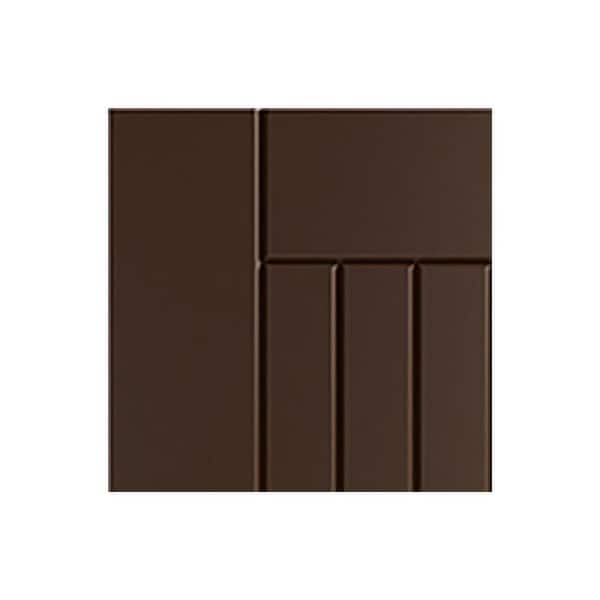 Daytona 7.25 in. W x 0.625 in. D x 7.25 in. H Brown Cabinet Door Sample Dock Brown Matte