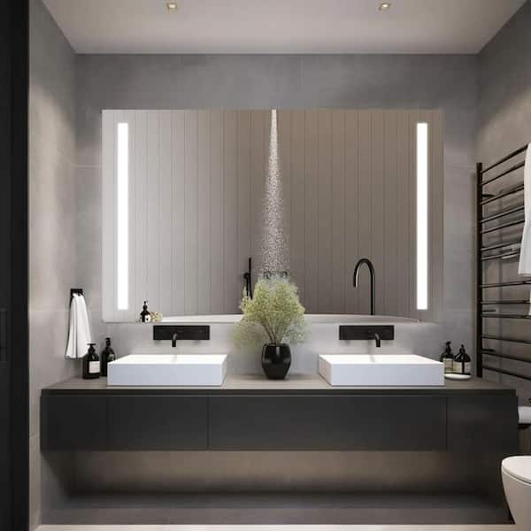 30 in. W x 48 in. H Rectangular Classic Frameless Bathroom Wall Mirror Vanity Mirror