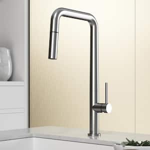 Parsons Single Handle Pull-Down Sprayer Kitchen Faucet in Stainless Steel