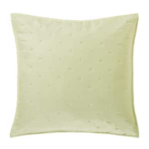 Vito Green Polyester Euro Quilted Sham
