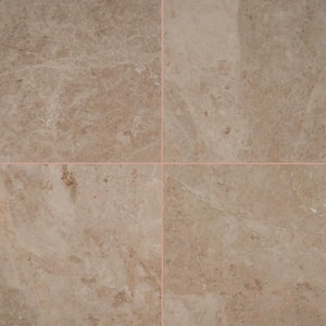 Crema Cappuccino 12 in. x 12 in. Polished Marble Stone Look Floor and Wall Tile (10 sq. ft./Case)