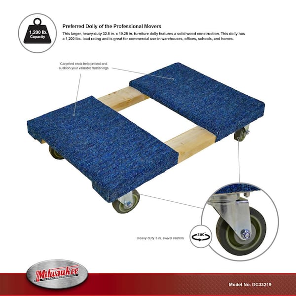 1200 lbs. Capacity Furniture Dolly