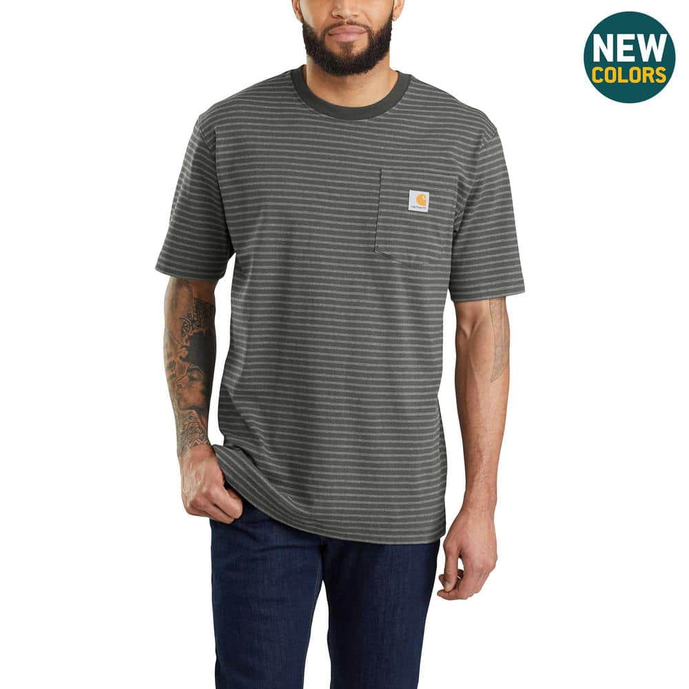 Carhartt Men's Extra Large Tall Peat Stripe Cotton/Polyester Workwear ...