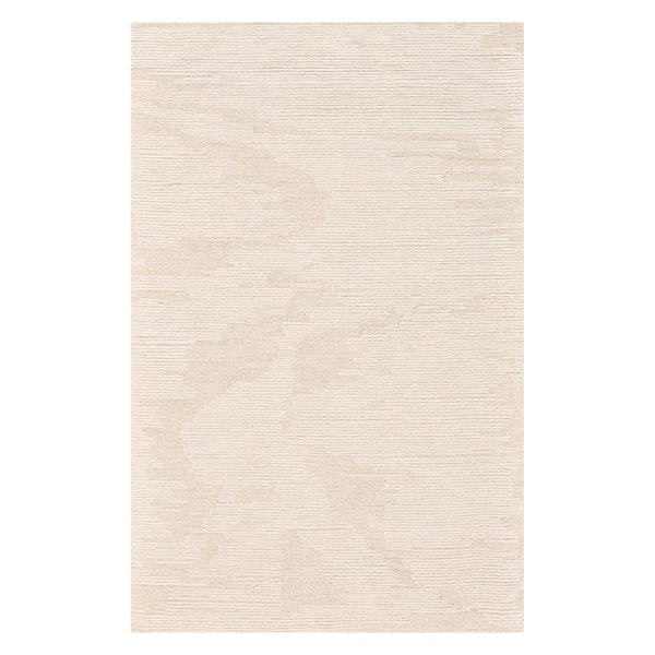 Amer Rugs Mexico 5 x 8 Ivory Sand Abstract Pattern Area Rug for High Traffic Living Room Dining Room Bedroom