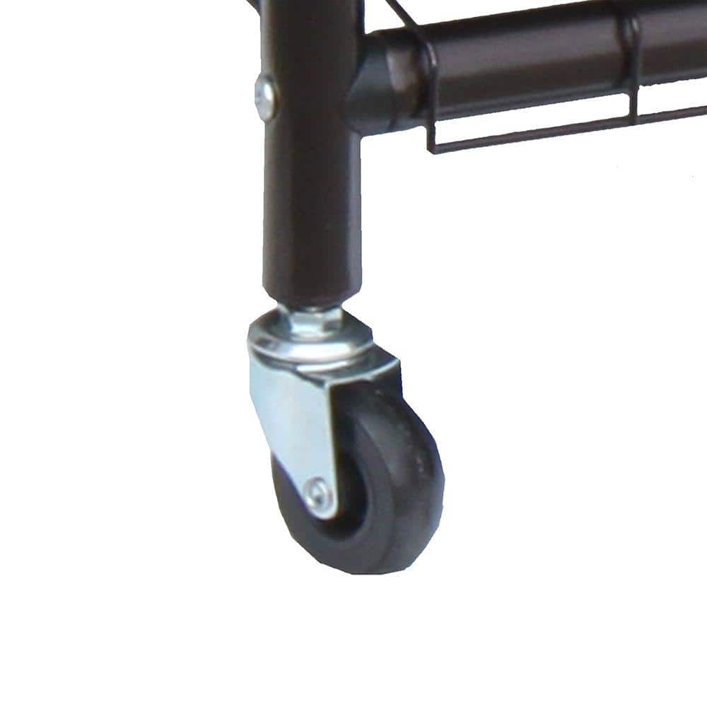 Bronze Metal Frame Laundry Sorter with Black Removable Bags