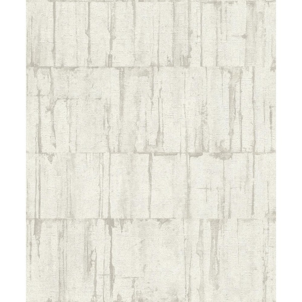 Advantage Buck Off-White Bone Horizontal Paper Textured Non-Pasted Wallpaper Roll