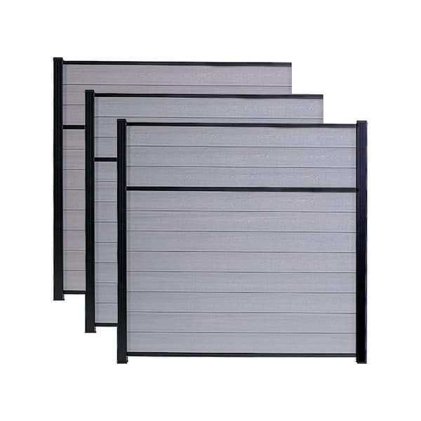 Trex Fencing 6-ft H x 8-ft W 3-Pack Saddle Board-on-board Privacy Composite Fence Panel
