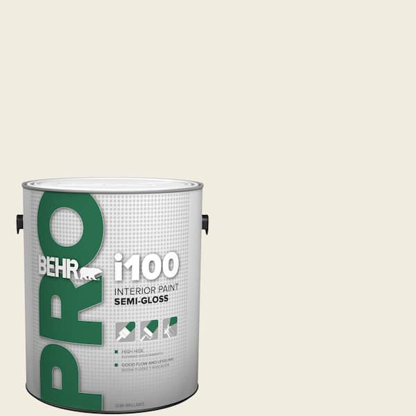 1 gal. #YL-W05 Swiss Coffee Semi-Gloss Interior Paint
