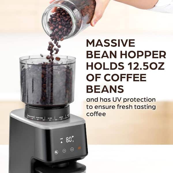 Zulay Kitchen 12.5 oz. Adjustable Burr Coffee Grinder with Zulay Kitchen 12.5 oz. Adjustable Burr Coffee Grinder with