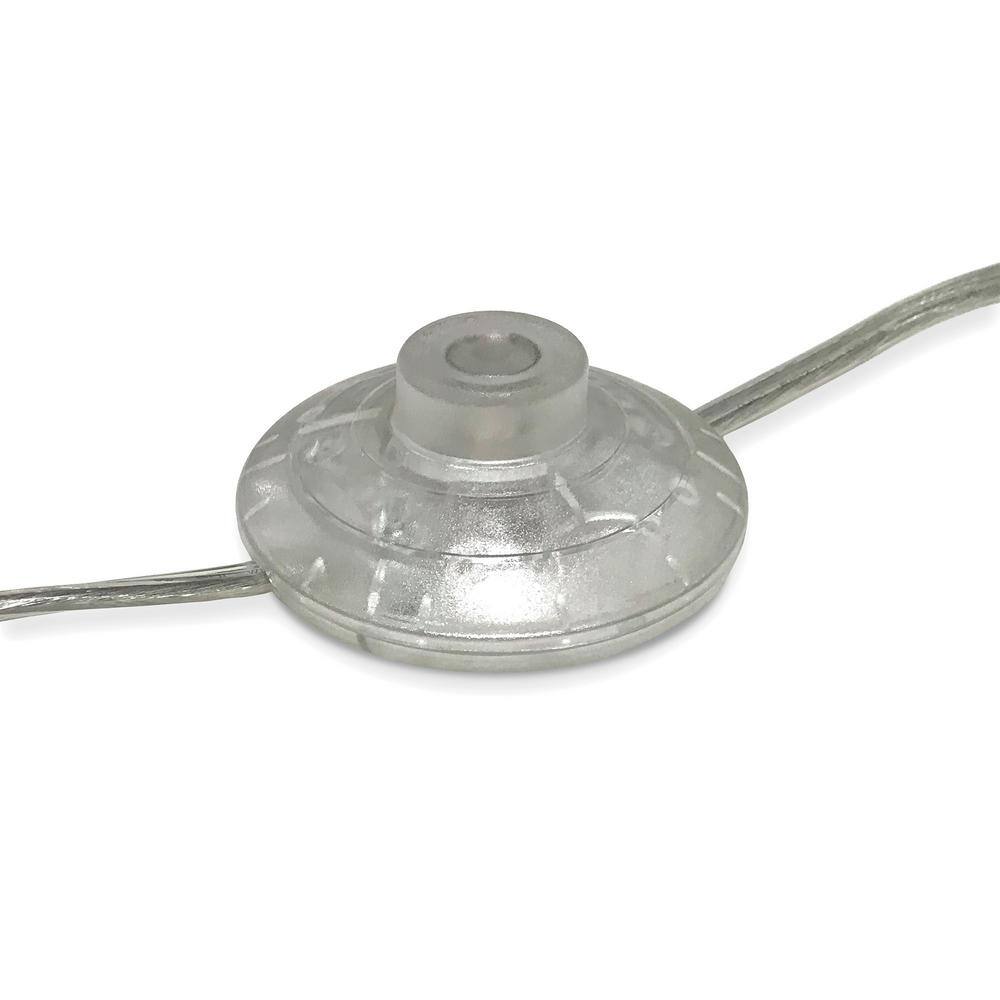 69" White Metal Floor Lamp with Adjustable Shade
