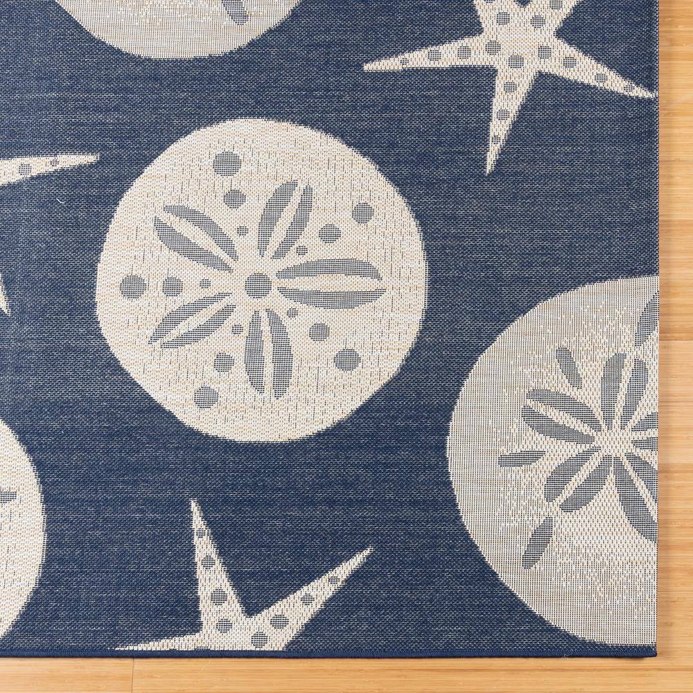Red Flat Woven Stain-Resistant Synthetic 8' x 10' Area Rug