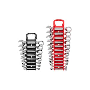 Stubby Combination Wrench Set, 20-Piece (5/16-3/4 in., 8-19 mm) - Holder