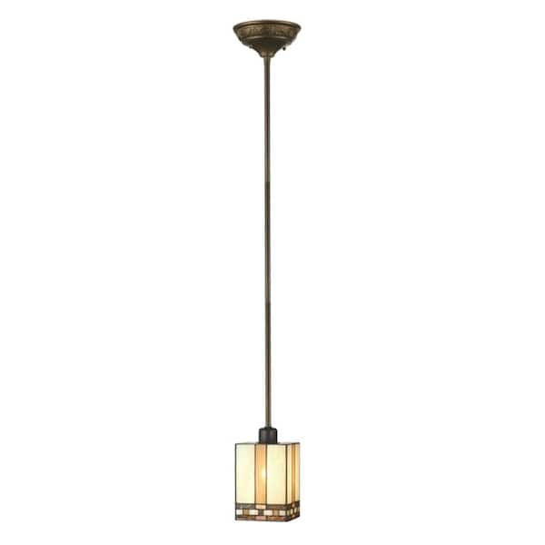 Dale Tiffany Mission 1-Light Antique Bronze Mini Pendant