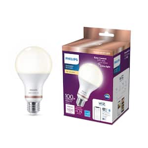 100-Watt Equivalent A21 LED Smart Wi-Fi Light Bulb Soft White (2700K) powered by WiZ with Bluetooth (1-Pack)