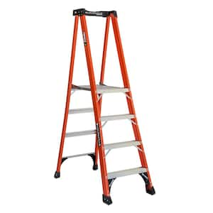 4 ft. Fiberglass Pinnacle PRO Platform Ladder with 375 lbs. Load Capacity Type IAA Duty Rating