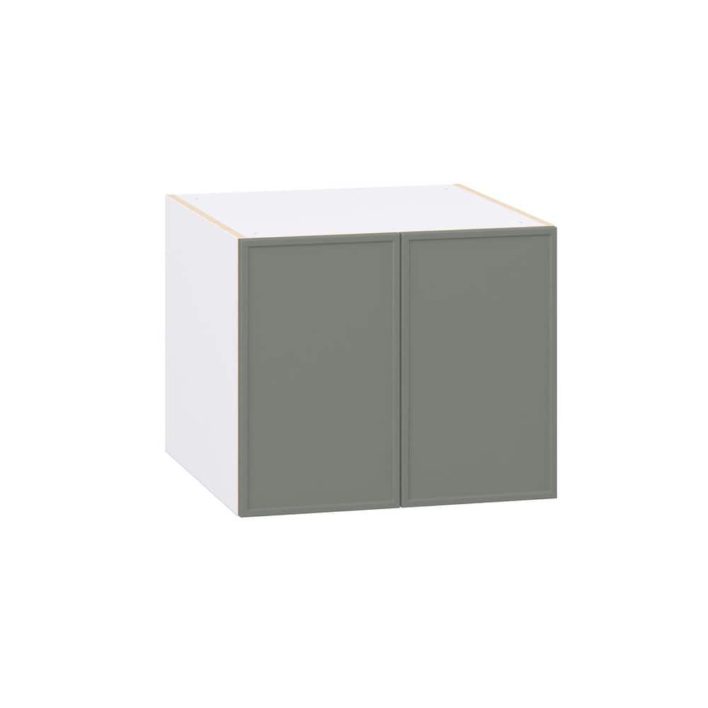 Fairview 24 in. W x 24 in. D x 20 in. H Assembled Slim Shaker Wall Kitchen Cabinet in Moss Green price history on PriceWatchPro