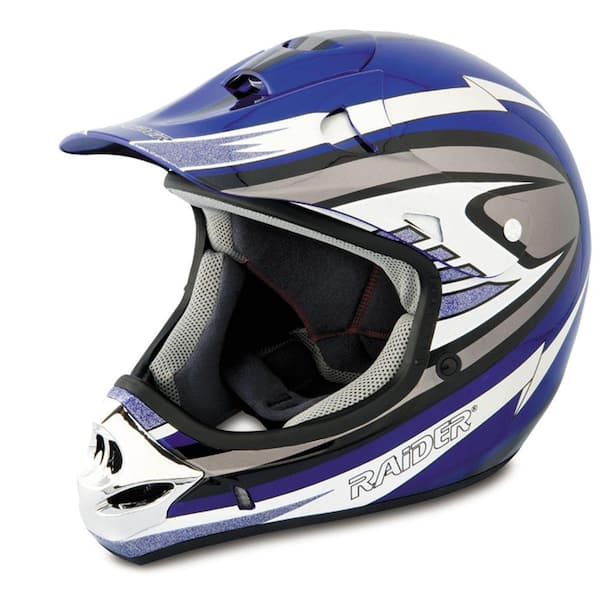 Raider Medium Adult Blue MX 3 Helmet