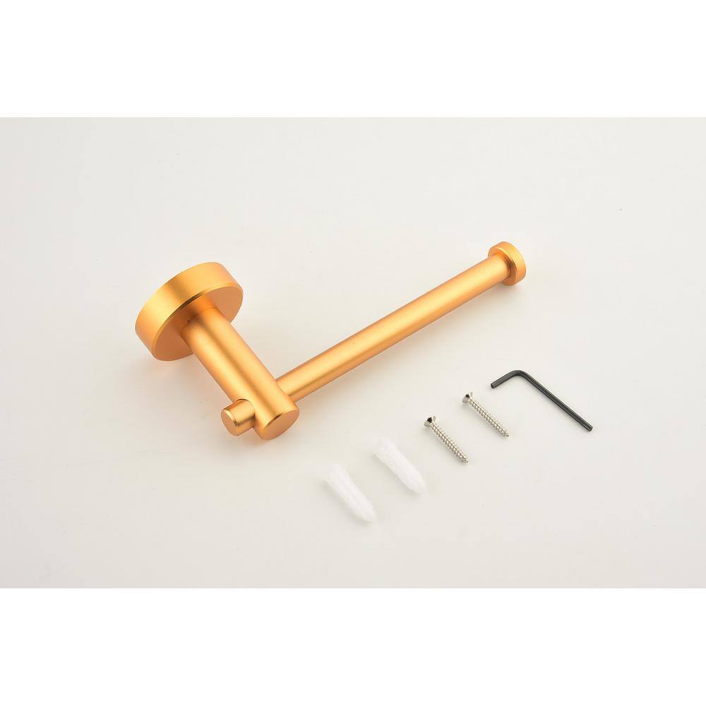 Brushed Gold 6-Piece Stainless Steel Bathroom Hardware Set