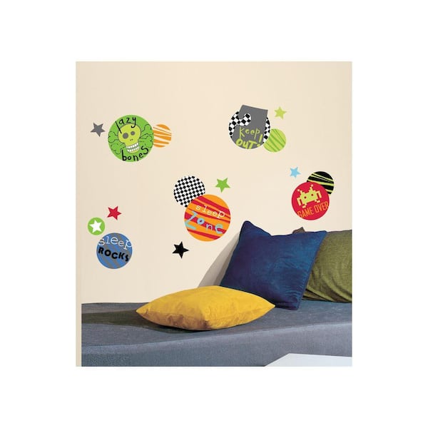 RoomMates 5 in. x 11.5 in. Boy Spots Peel and Stick Wall Decals