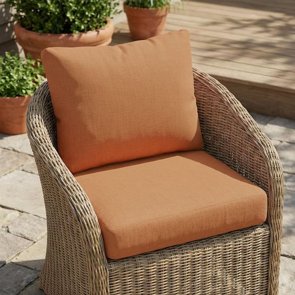 Noah 24 x 24 Outdoor Club Chair Cushion Set Seat Cushion and Back