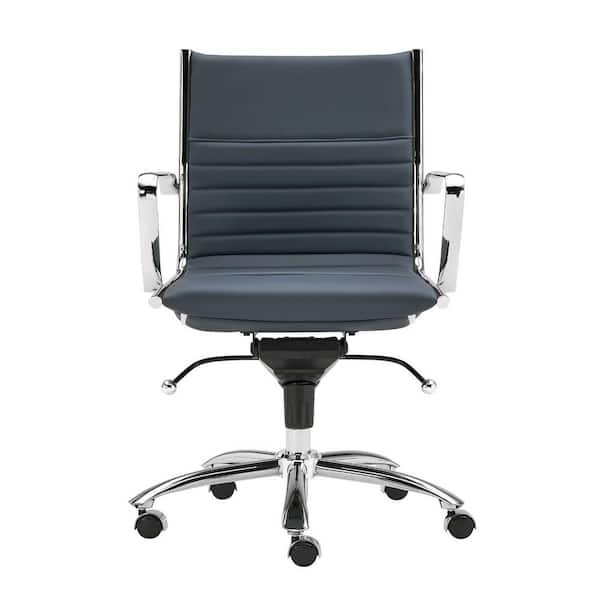 HomeRoots Amelia Blue Low Back Office/Desk Chair