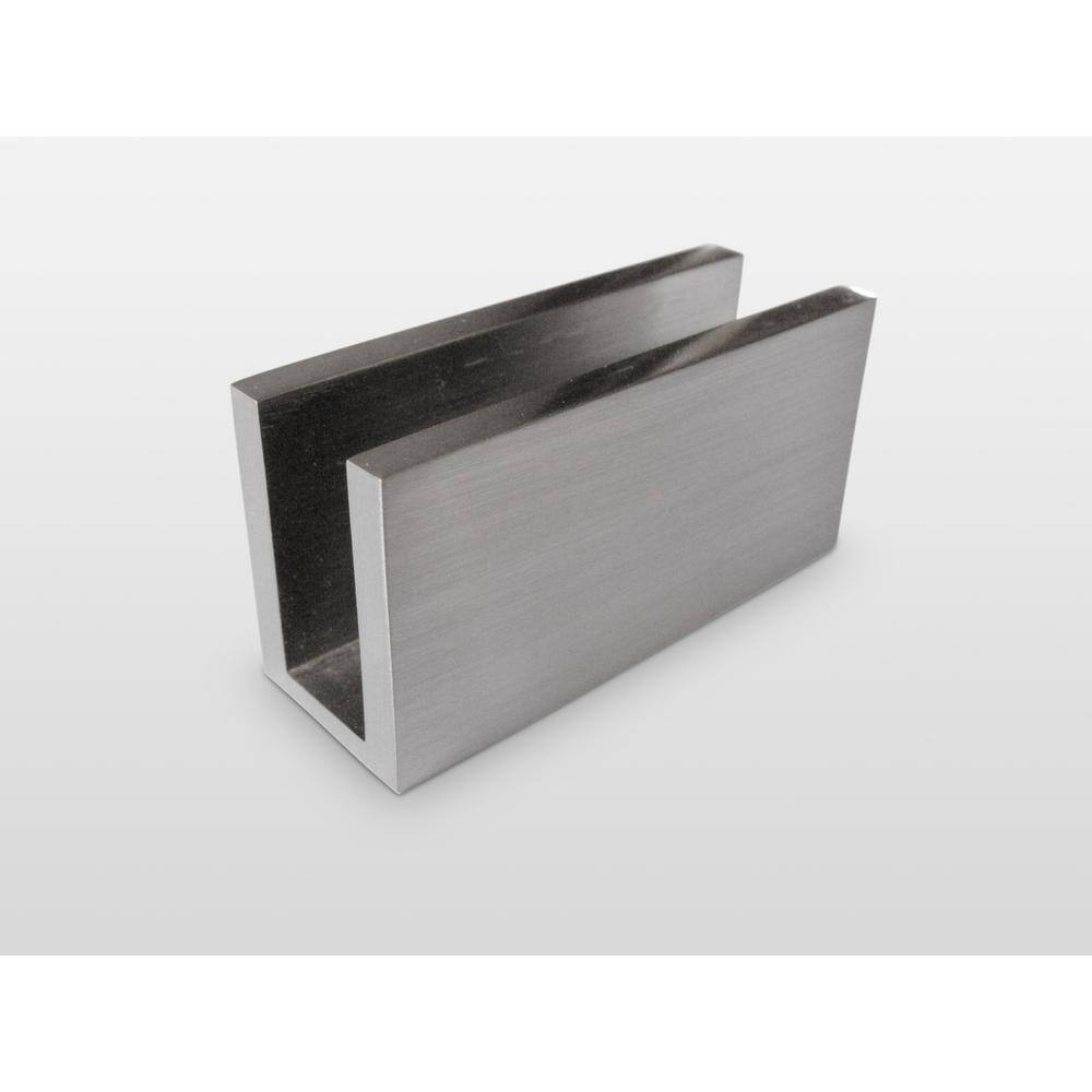Brushed Nickel Frameless Glass Shower Door with Towel Bar, 78" x 51.75"