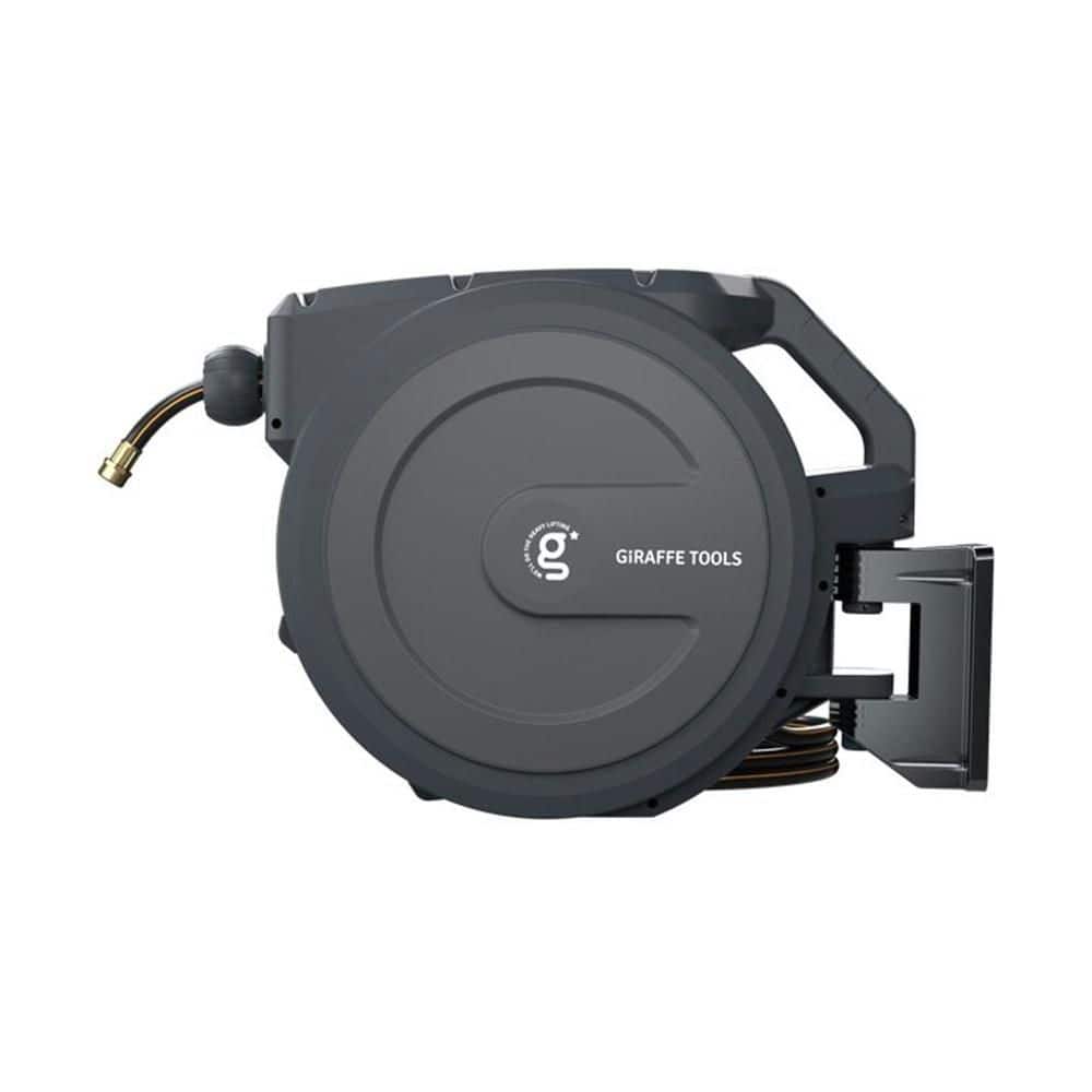 Garden Retractable Hose Reel-1/2 in.-100 ft.,Mental Bracket, Wall Mounted, Dark Grey price history on PriceWatchPro