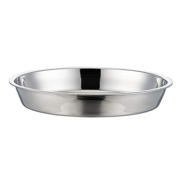 1-Piece Stainless Steel Deep Dish Pizza Pan Set, Food Grade Pizza Tray for Oven, Easy to Clean, No Rust