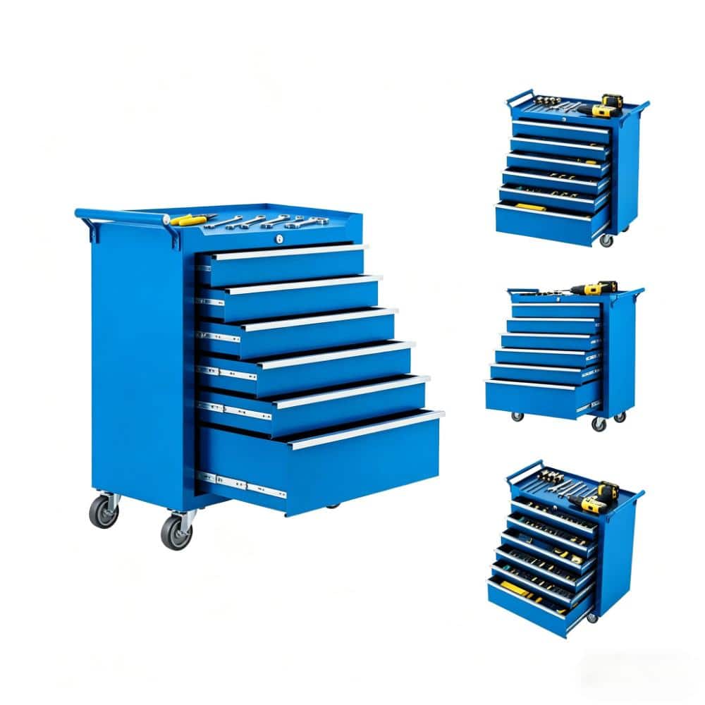 6-Drawer Rolling Tool Chest with Wheels, Portable Tool Storage Cabinet, Toolbox Organizer with Lock price history on PriceWatchPro