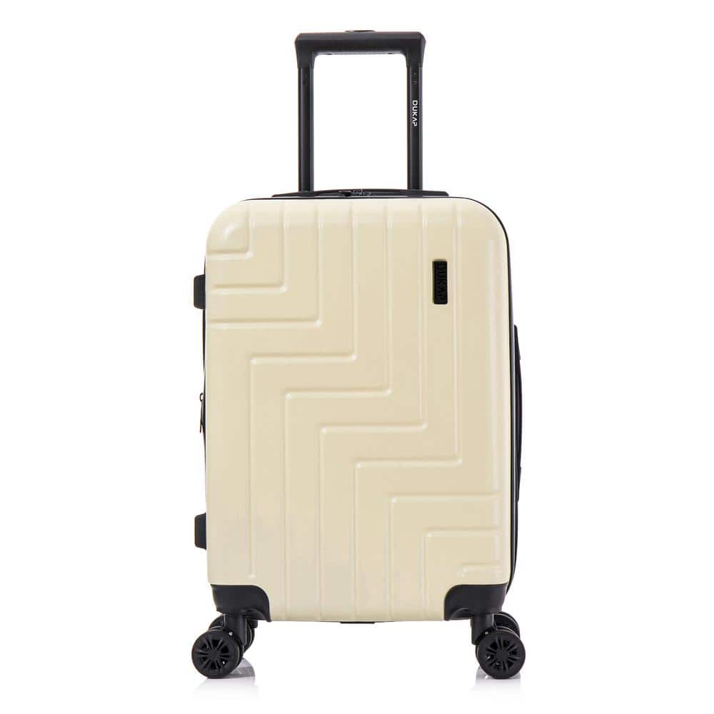 Zahav Light-Weight 20 in. Sand Hardside Spinner Luggage Roller Suitcase