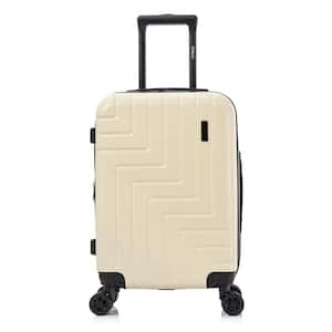 Zahav Light-Weight 20 in. Sand Hardside Spinner Luggage Roller Suitcase