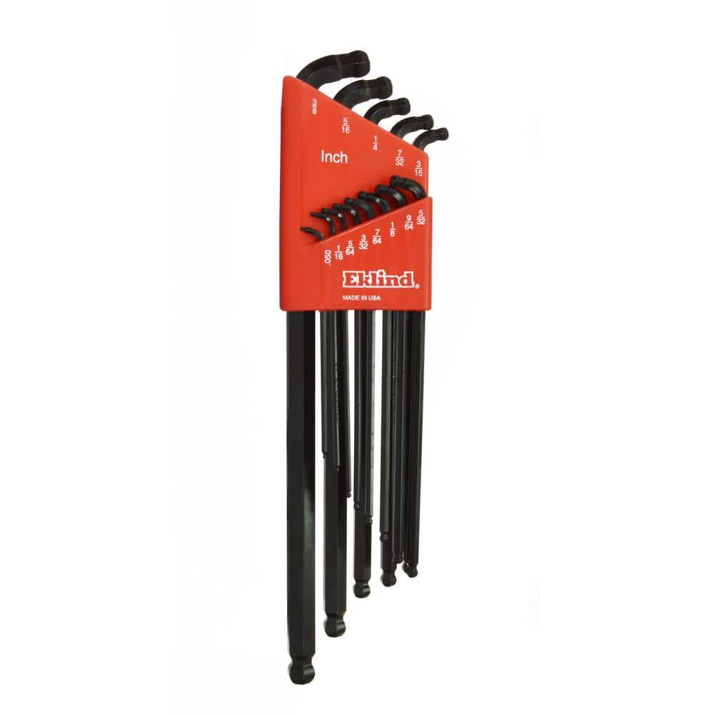 Extra Long Series Double-Ball-Hex-L Key Set with Holder Sizes0.050 in. to 3